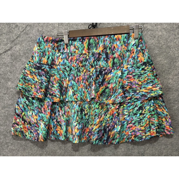 Dona Jo Skort Athletic Skirt Womens Sz 3 US XL Geometric Tennis Golf Pickle Ball - Picture 2 of 7